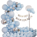 Geburtstagsfeier Dekoration 5 Zoll 11 Zoll 18 Zoll Blue Latex Ballon Girlande Set
